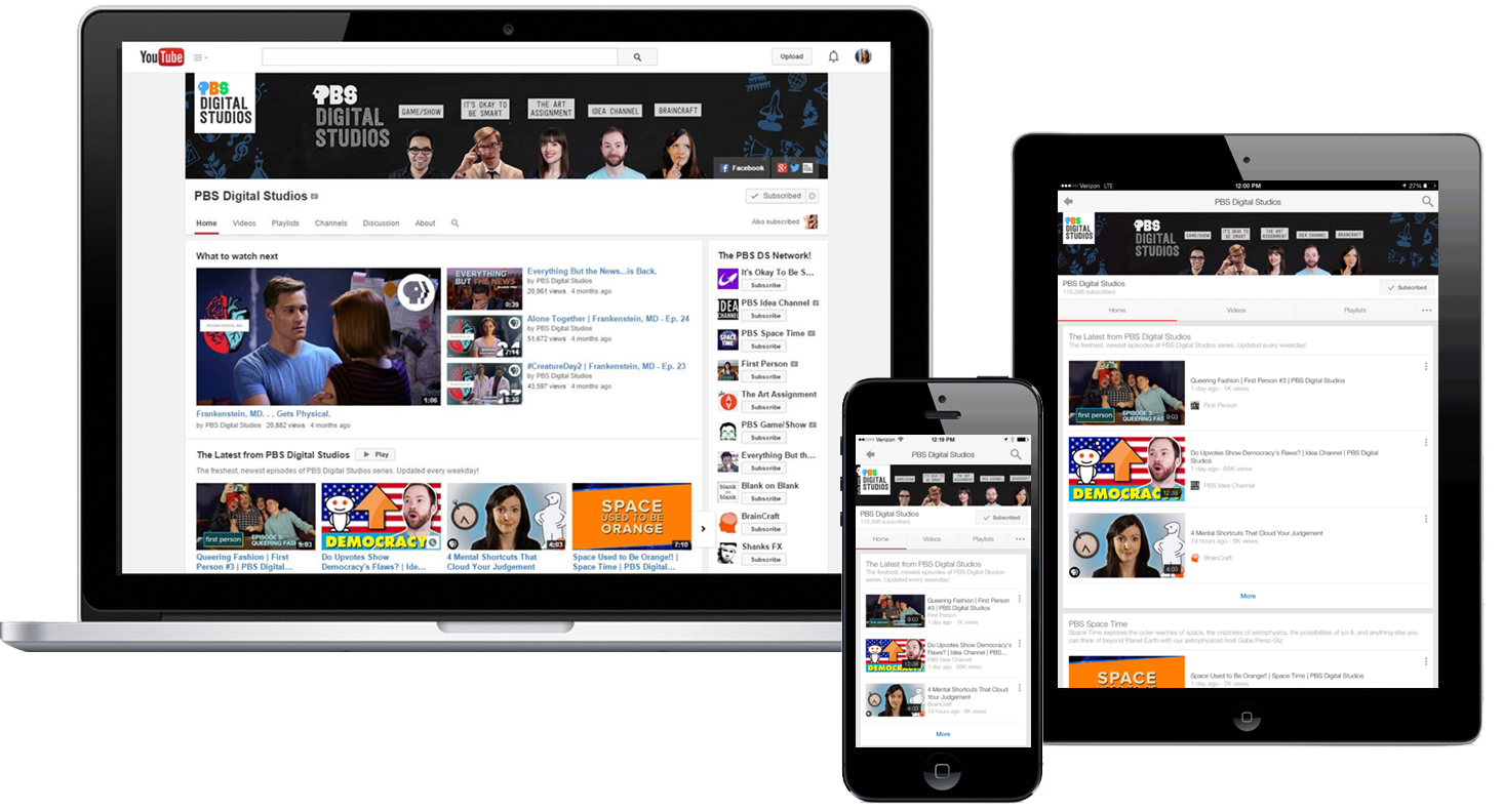 Learn more about ways to sponsor PBS's branded YouTube channel, PBS Digital Studios